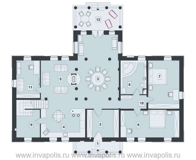 план первого этажа Мезонина-3