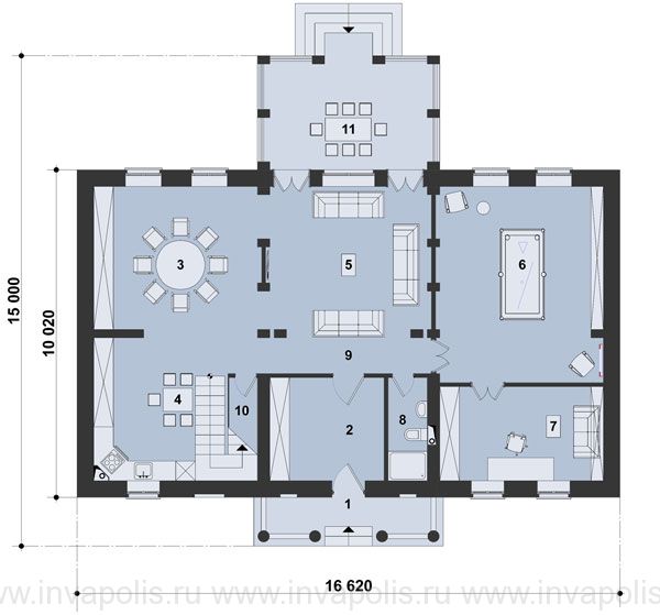 план первого этажа Мезонина-2
