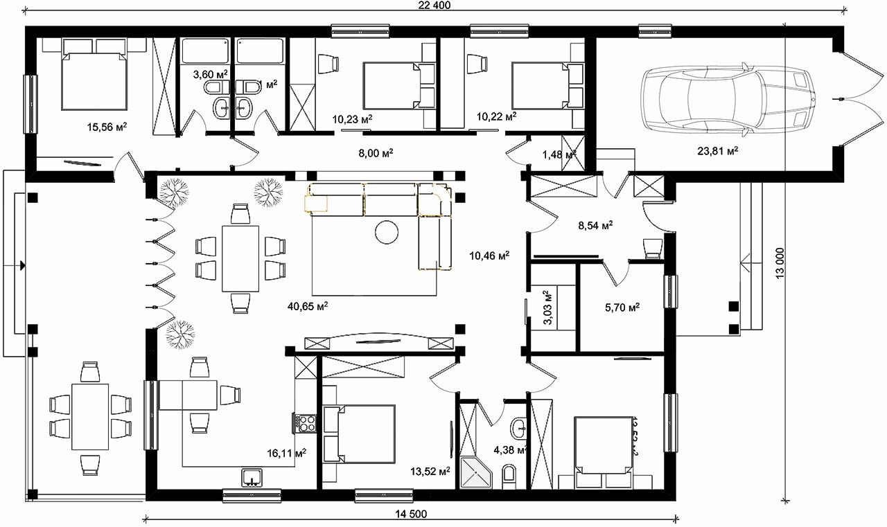 план без кладовой
