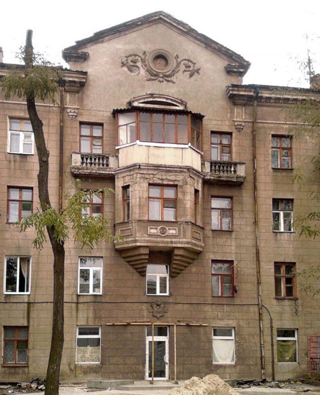 Эркер подмосковного сталинского дома