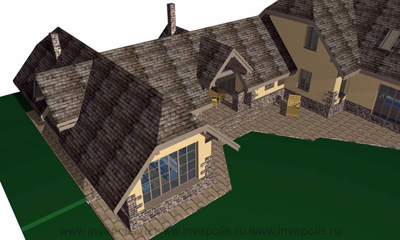 Монтаж финишного покрытия конструкции крыши