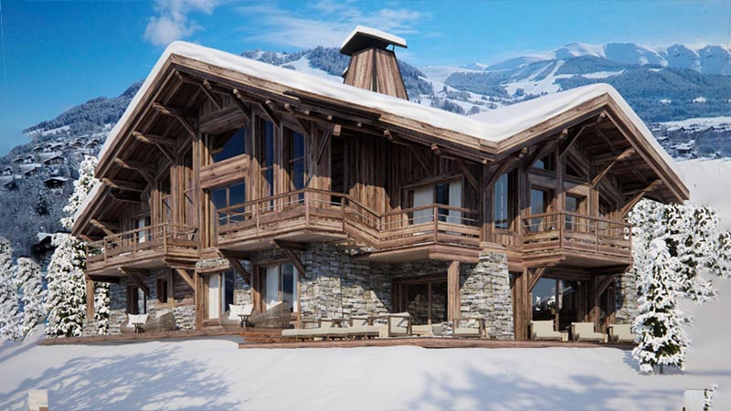 Комбинированный альпийский дом - шале